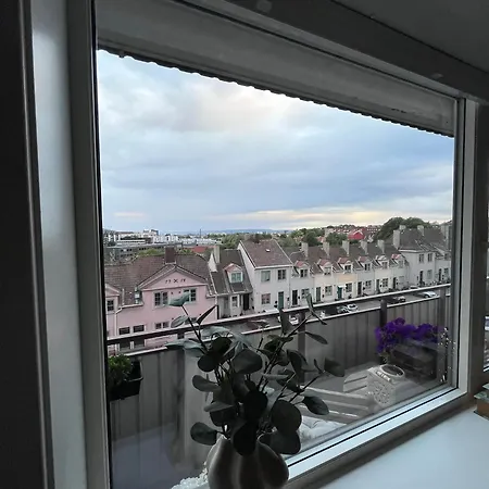 Balcony With Sunset View From Sagene Lejlighed Oslo