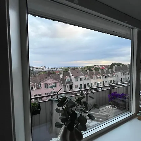 Balcony With Sunset View From Sagene Leilighet Oslo