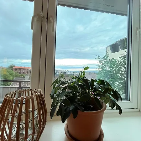 Lejlighed Balcony With Sunset View From Sagene