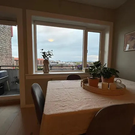 Lejlighed Balcony With Sunset View From Sagene *